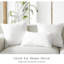 Coussins décoratifs, coussins décoratifs en microfibre hypoallergénique de forme carrée 100% vierge, coussins de lit