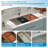 28" L x 19" W Undermount Kitchen Sink Workstation Single Bowl Sink 16 Gauge Stainless Steel Sink-87716702