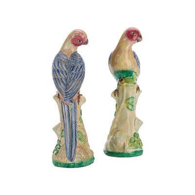 2 Piece Porcelain Bird Figurine Set