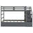 Bunk Bed with Trundle and Storage Stairs-518741590
