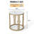 Modern Round 2-piece End Table Set