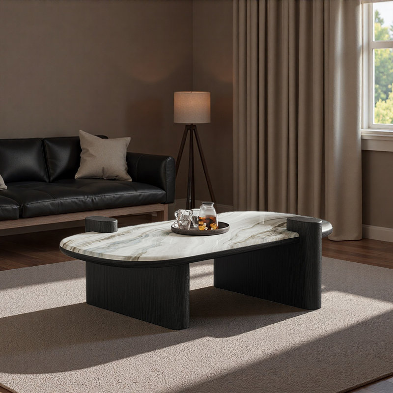 Italian Luxury Crystal Stone Coffee Table