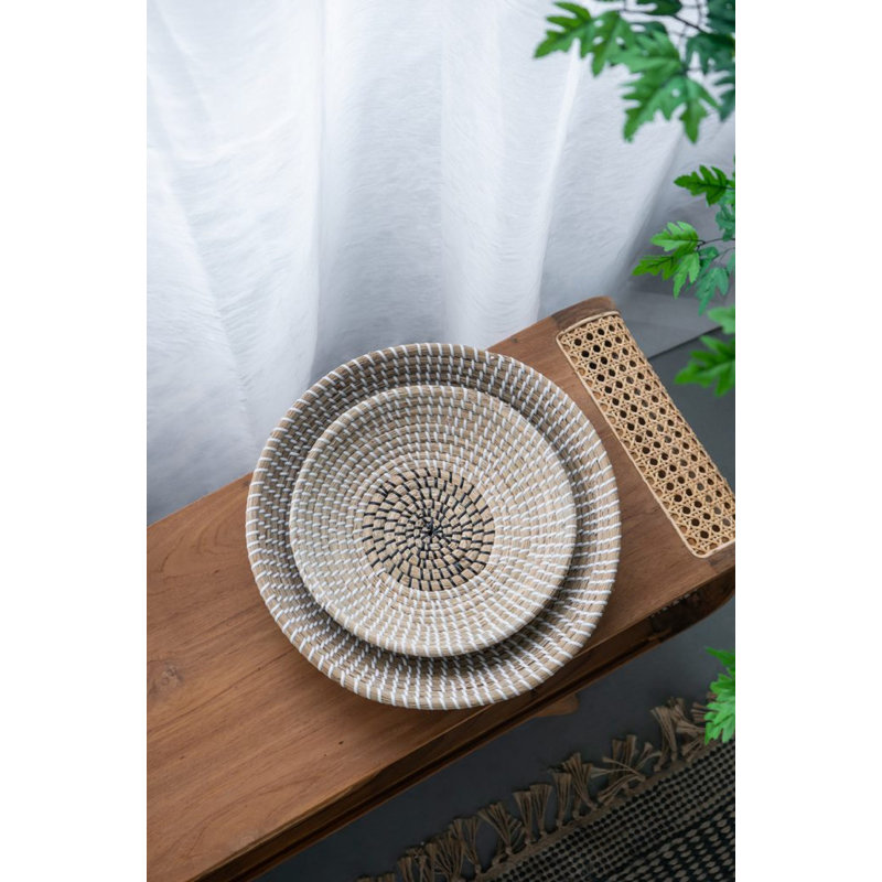 Ensemble de 2 bols en ruppie maritime Uli - naturel / blanc