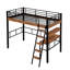 Lit mezzanine en métal avec bureau intégré-289477936