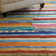 Jubilee Striped Handmade Tufted Wool Orange/Purple/Blue Area Rug