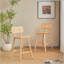Tabouret de bar d'intérieur en bois, ensemble de 2-1151577484