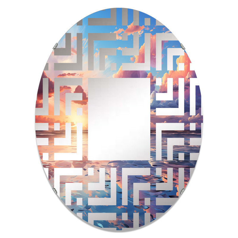 Miroir décoratif Neo Impressionism Infusé, 35,4 po x 23,6 po