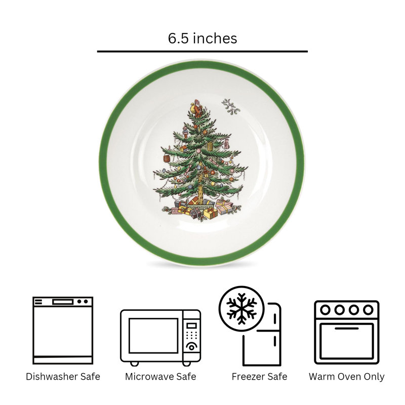 Spode Christmas Tree Bread & Butter Plate 6.5"
