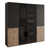 Black Graphite + Wotan Oak/Black Glass