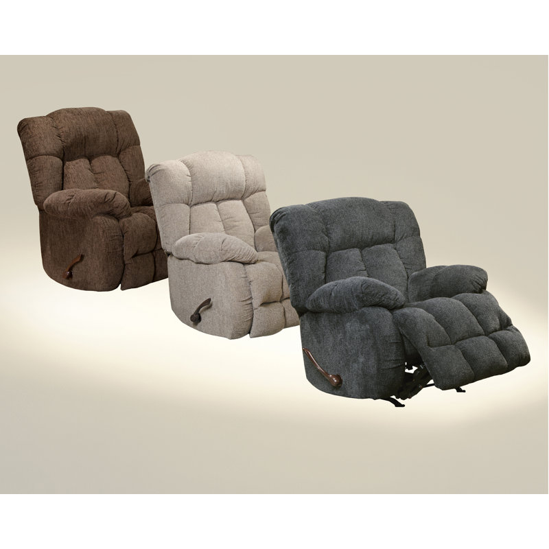 Chattooga Upholstered Recliner, Brown Chenille