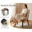 51cm H Velet Upholstered Accent in Khaki-135000305