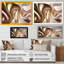 Subtil sophistication rose exquise et or VII - reproduction sur toile-87324441-87324444