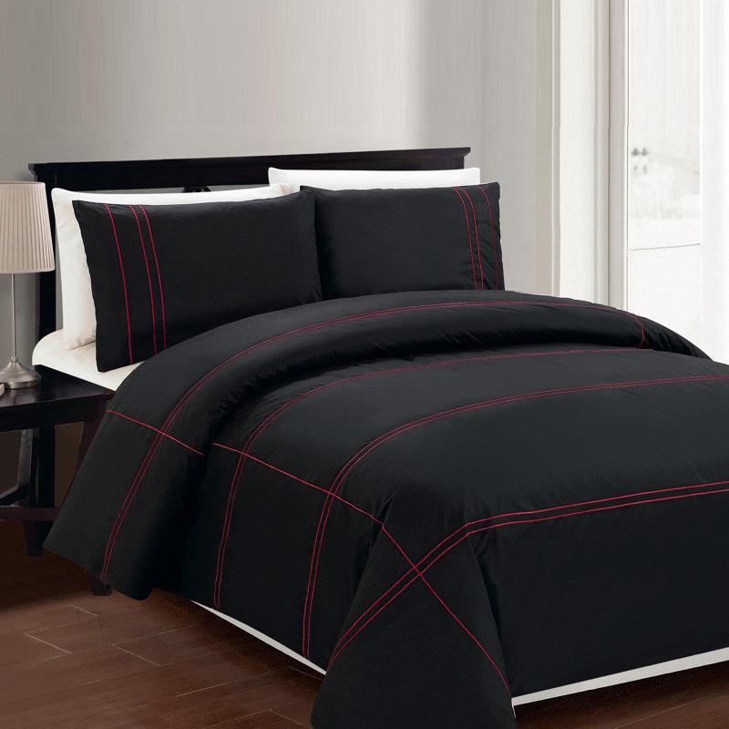 Ensemble de housse de couette , Très grand, Noir