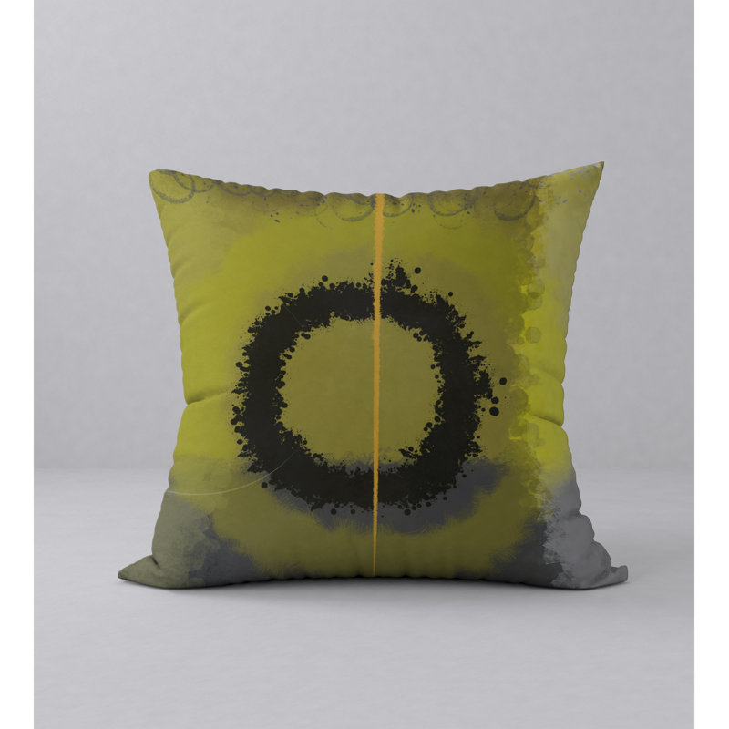 Housse de coussin décorative carrée à savoir-faire rafraîchissante Densel, 18 po x 18 po