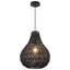 Luminaire suspendu en corde de chanvre bohémien tissé à la main à 1 lumière de 13 pouces