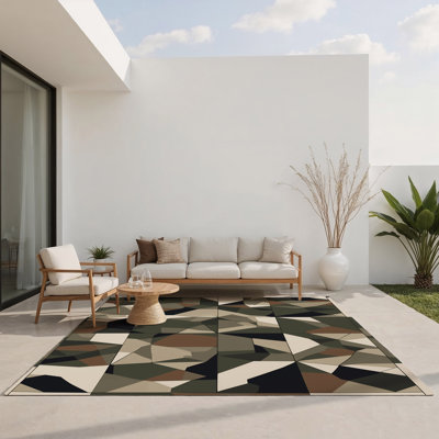 Tapis intérieur et extérieur Grid Pulse
