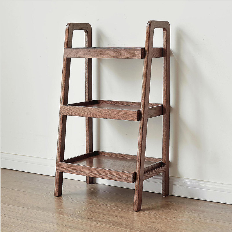 Margelene 6 Pair Solid Wood Shoe Rack, Walnut