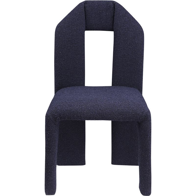 Chaise rembourrée Bennett, Tissu bleu marine