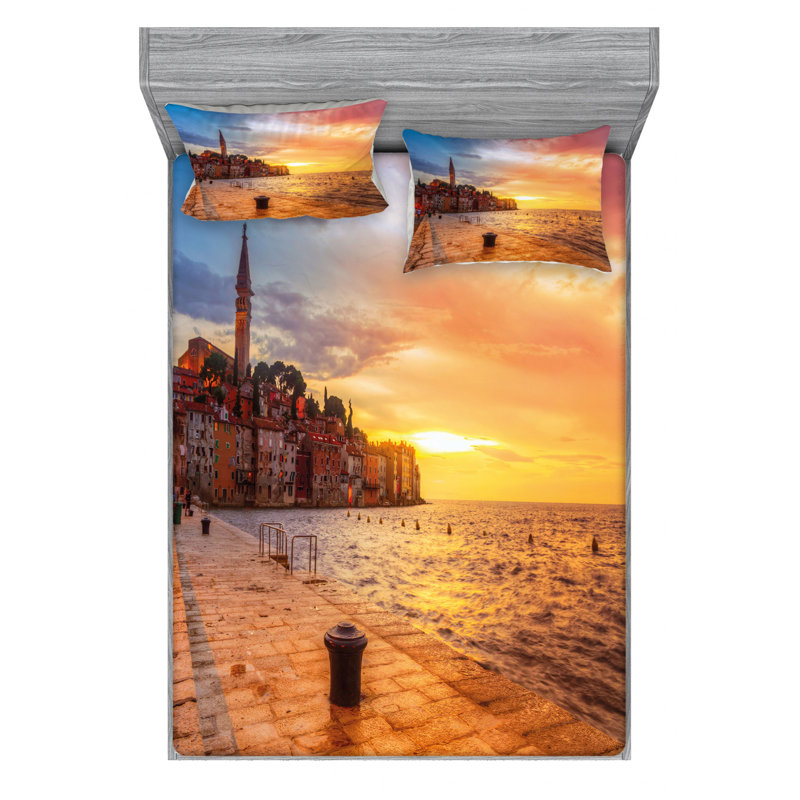 Microfiber Sheet Set, Full Sheet Set with Fitted Sheet
