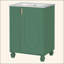 Meuble-lavabo 24 po avec lavabo, armoire de salle de bain avec tablette de porte, rangement latéral ouvert, structure en bois massif, porte à fermeture douce-379043139
