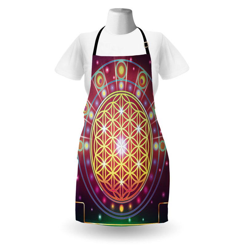 Multicolore tablier de préparation et saveur unisexe, motif de forme, taille adulte