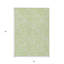 Tapis d'intérieur lavable floral vert menthe et ivoire artichaut 5 pi x 8 pi