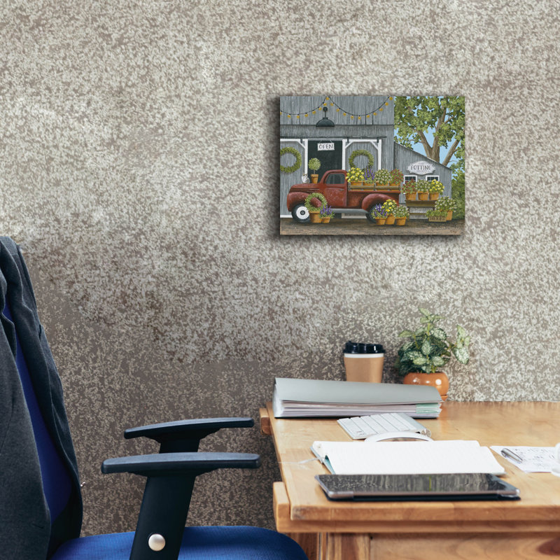 Toile épique «Potting Shed» par Tanya Nyp, graffiti épique, 16 po x 12 po, H 12 po x l 16 po