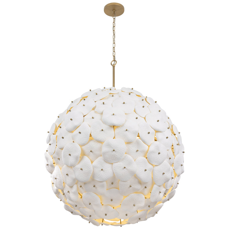 Luminaire suspendu 9 lumières 36,75 po Coastlyn, H 47,25 po x l 36,75 po x P 36,75 po, 9 lumières