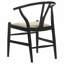 Ensemble de 2 chaises d'appoint en bois à mouvement facile pour les salles à manger-1405402933