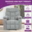 83.1cm Wide Standard Recliner with Massager-1824430372
