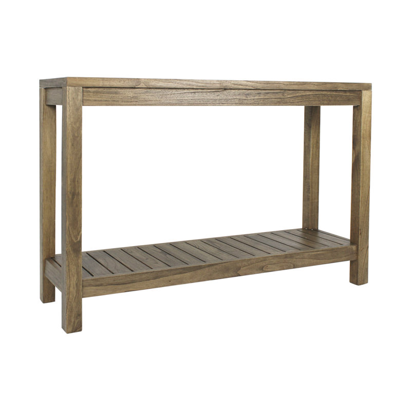 Fources 47.25'' Solid Wood Console Table, Dark Brown