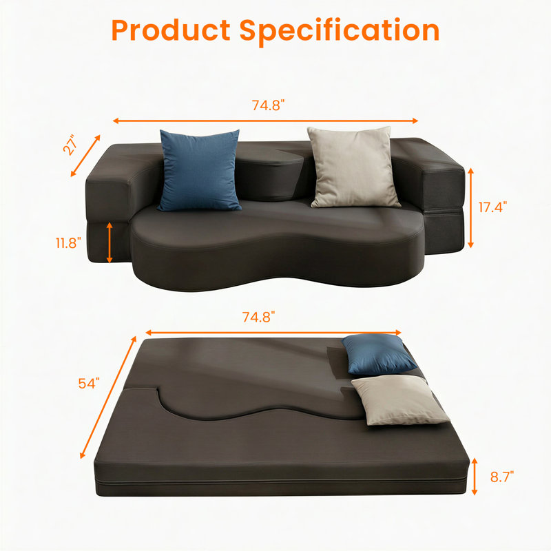 2 Seater Sofa, Dark Gray