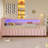 Upholstered Daybed with LED Lights,USB and Pull Out Trundle Bed