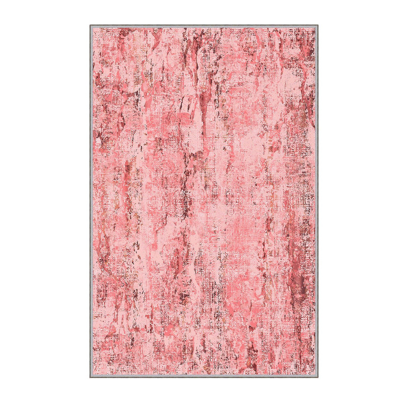 Stylish Hall Carpet 2.6 x 4.9 Feet, 100% Polyester with 8 mm Pile Height | Antibacterial, Non-Slip PVC Felt Dot Underside | Machine Washable, 3D Digital Printing | Perfect for Home Entryways & Living Spaces
