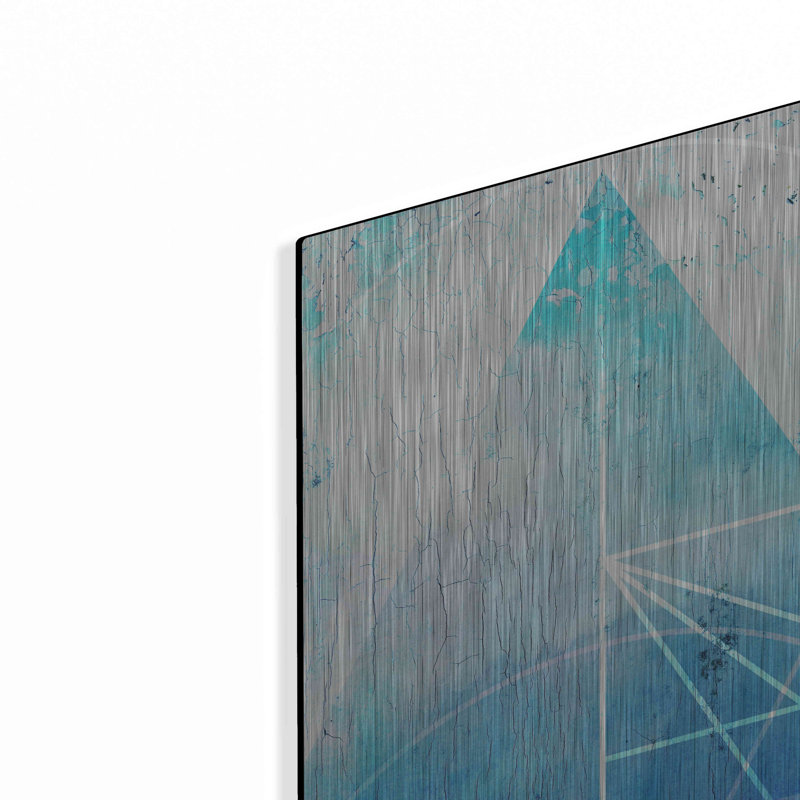 Orren Ellis «Sacred Geometric» par Elena Ray, art mural en métal, H 16 po x l 12 po