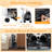 Double Pet Stroller w/ 2-seater Carrier Adjustable Sunshade Removable Pad Gray-122581175