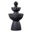 Weather Resistant Pedestal Fountain with Light