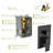 Dual Shower Head - 10 Inch Wall Mounted Square Shower System with Rough-in Valve, Oil Rubber Bronze-129763821
