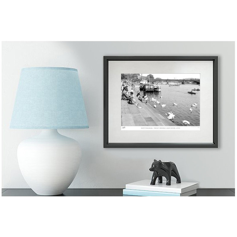 Nottingham, Trent Bridge And River C1955 - Single Picture Frame Print, 60cm H x 80cm W x 2.3cm D