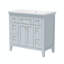 Meuble-lavabo simple 36 po avec plateau en bois manufacturé Trienette-1099340389