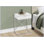Table basse blanc brillant avec cadre chromé X Tiroir de rangement - Peu encombrant pour le salon / la chambre à coucher