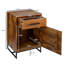 Adhvika 45cm W Iron Bedside Table
