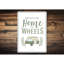 Plaque en aluminium Home On Wheels-58278762