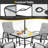 Ovitt Square 6 - Piece 4 - Person 86Cm L Table Set