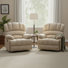 Large Manual Recliner Velvet Manual Recliner With Storage Pockets(Set Of 2)