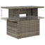 Ensemble de canapé de jardin Vidaxl PE rotin gris, acier thermolaqué grand modulaire