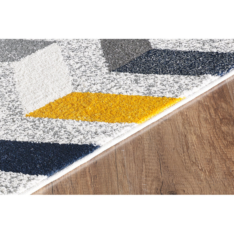Ashleigh-Marie Geometric Area Rug, Rectangle 60 x 110cm