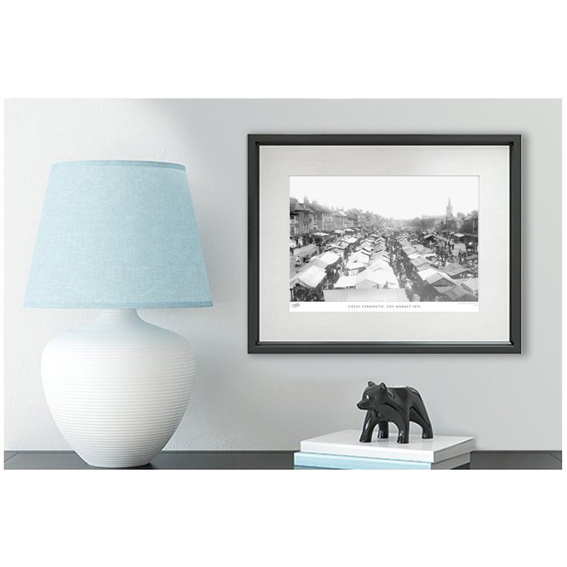 Great Yarmouth, The Market 1891 by Francis Frith - Single Picture Frame Print, 40cm H x 50cm W x 2.3cm D