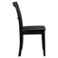 Imon 17.1" Wide Modern Farmhouse Style Curved Slat Back Dining Chairs
