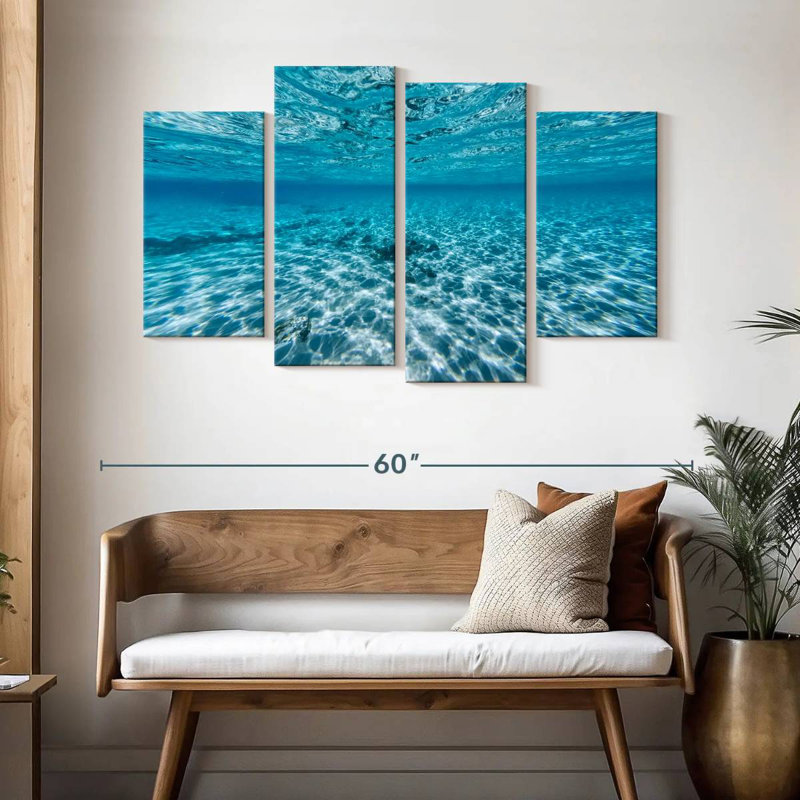 Scène sous-marine Aletra Cabarita, H 32 po x l 52 po